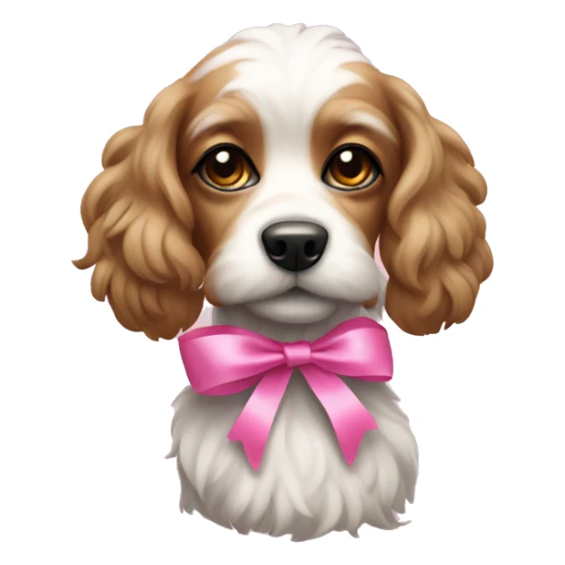 rotwellier dog with a pink ribbon  sticker
