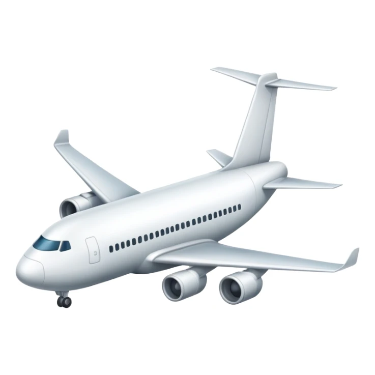 airplane, representing air transport in logistics or supply chain sticker