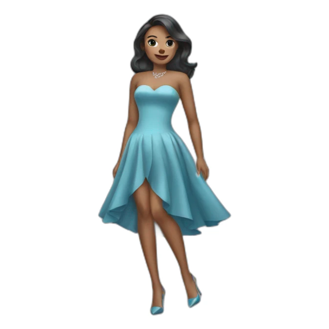 shark in dress and heels  sticker