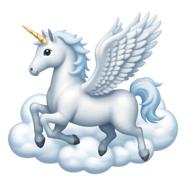 Pegasus made out of  Cloud  sticker