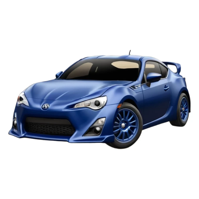 Extremely Distressed dented rusty old Extended wheelbase 2013 scion fr-s dark matte blackened blue 4wd monster Baja desert silver wheeled stadium racer  sticker