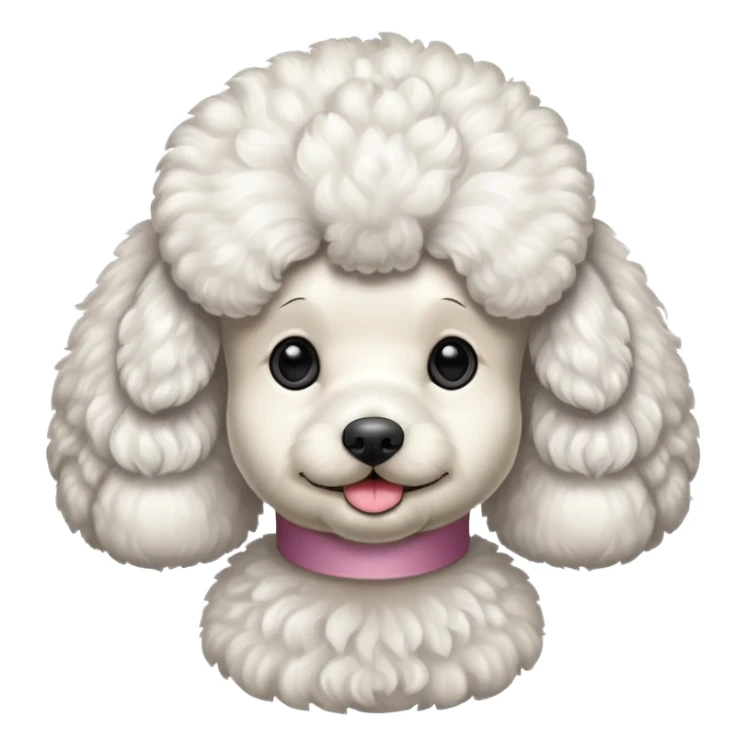 caniche blanco peluqueria canina sticker