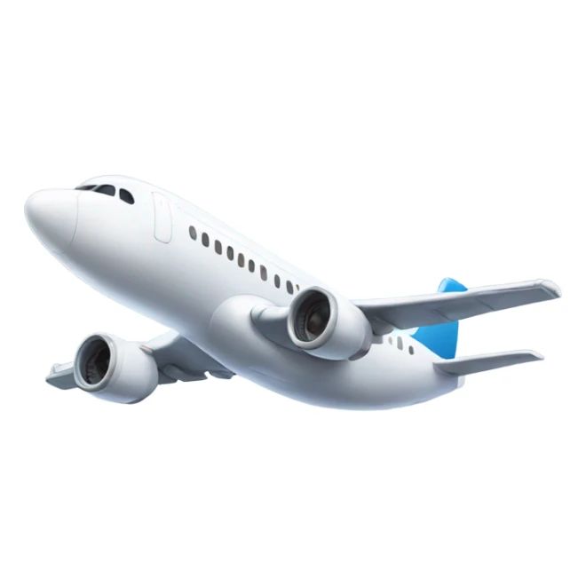 smiling airplane sticker