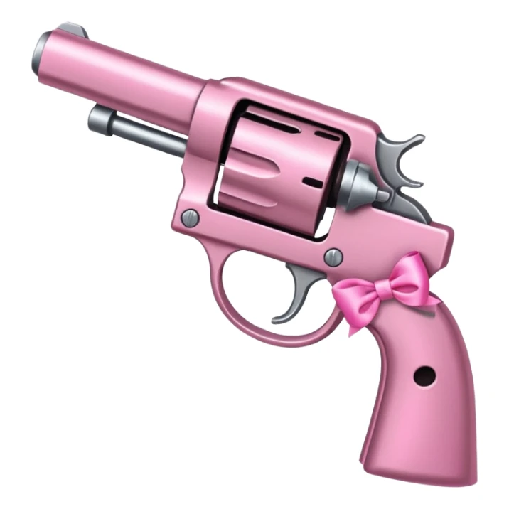 pink pistol with a pink ribbon sticker