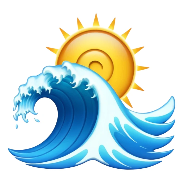 state surge emoji showing a wave of energy sticker