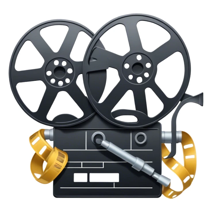 Film reel with shit reels sticker