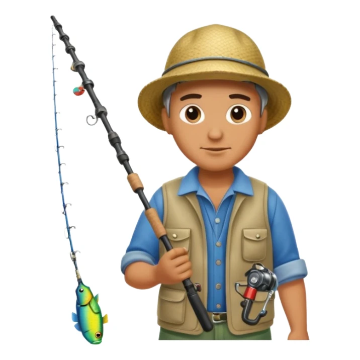 Рыбалка, удочки, снасти, приманка, рыбаки sticker