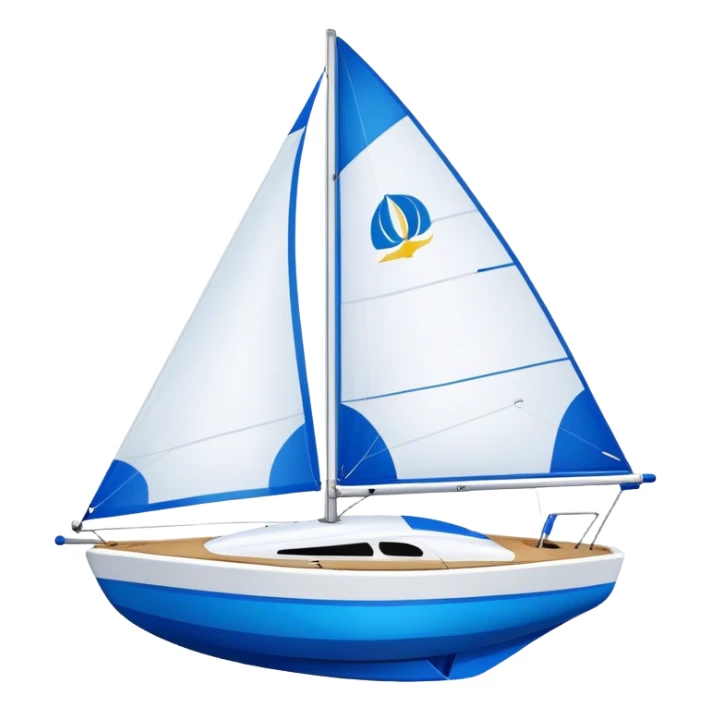 Sailboat - Sunfish (Model Year: 2021) (Iconic colour: Bright sail with blue and white) sticker