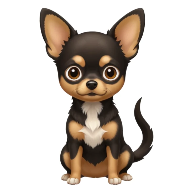 Black and tan chihuahua sticker