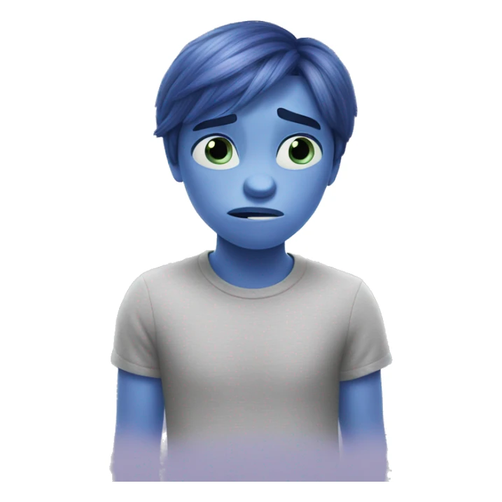 sadness from inside out movie sticker