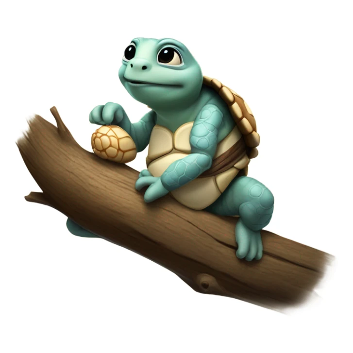 Master Oogway from Kung Fu Panda meditates on a branch sticker