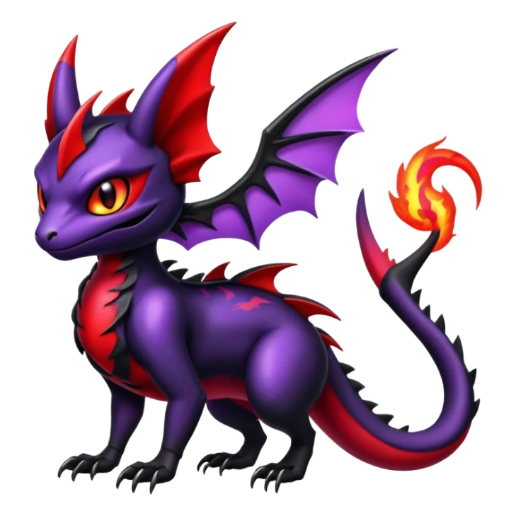 Shiny Epic Badass Gothic Noibat-Salandit-Litten-Hybrid sticker