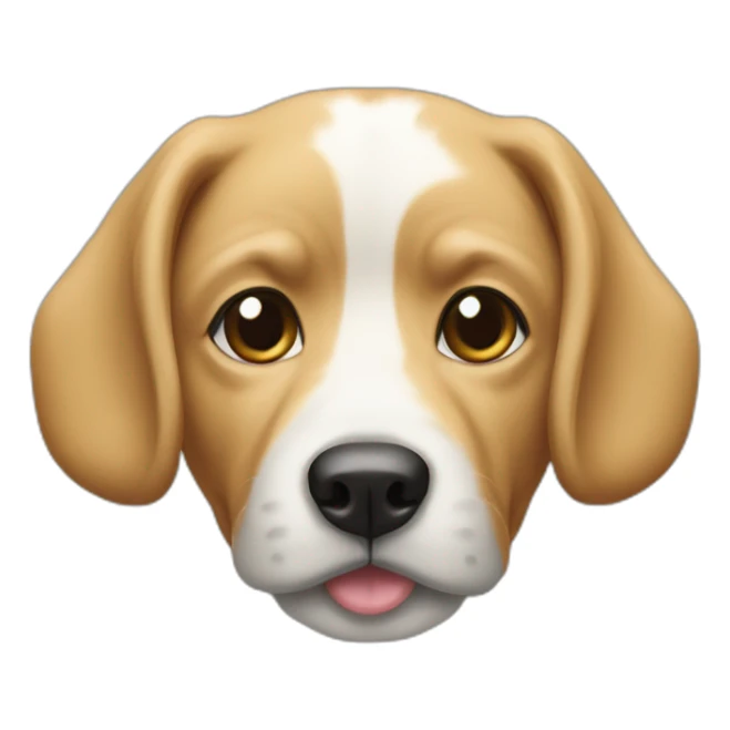 Le chien porte un manteau  sticker