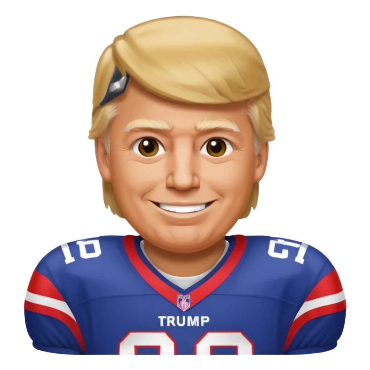 Donald trump supporting the commanders football team sticker