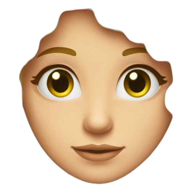 Chica pelo moreno ojos verdes abrazando chica rubia con rizos sticker