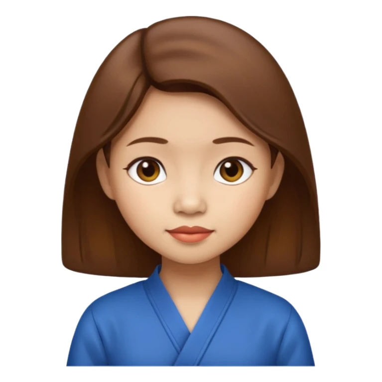 Tiny Vietnamese woman with brown hair  sticker