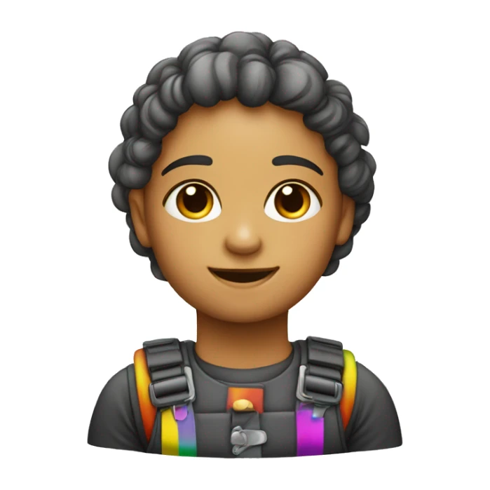 K3 met een regenboog jurk sticker