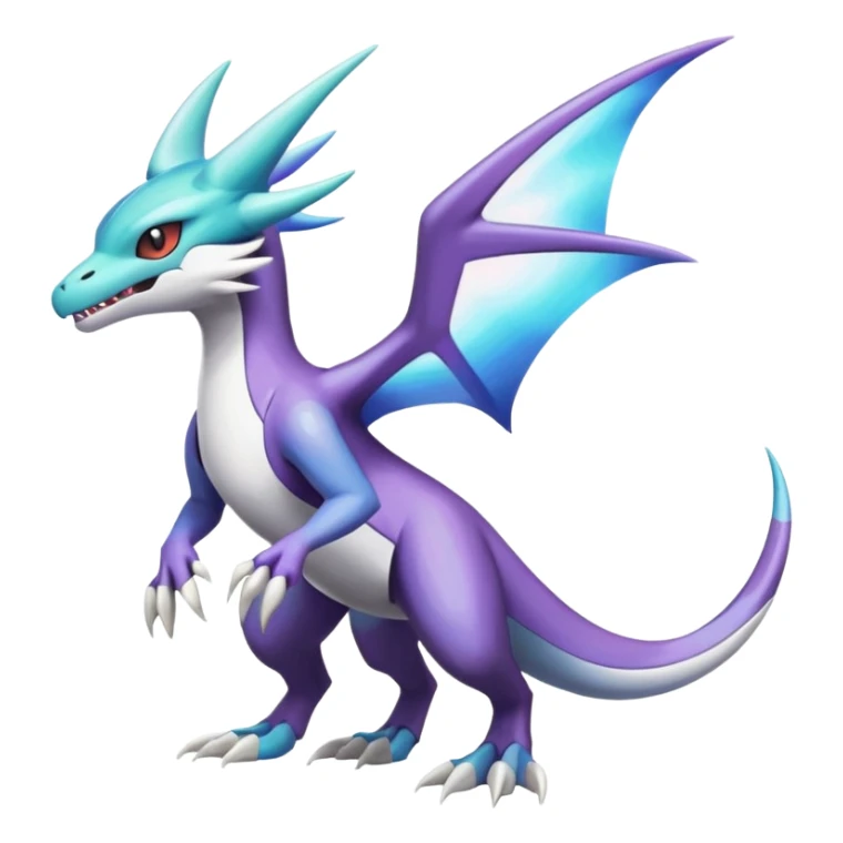 Shiny Noivern-Latios-Marowak-Lugia-Fakémon-hybrid-creature (full body)  sticker