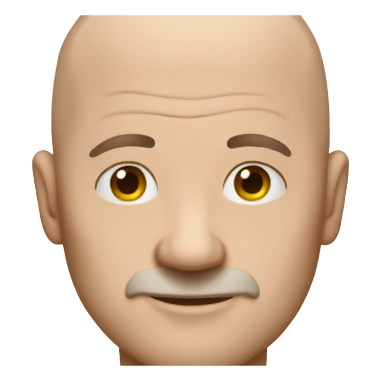 Very bald man sticker