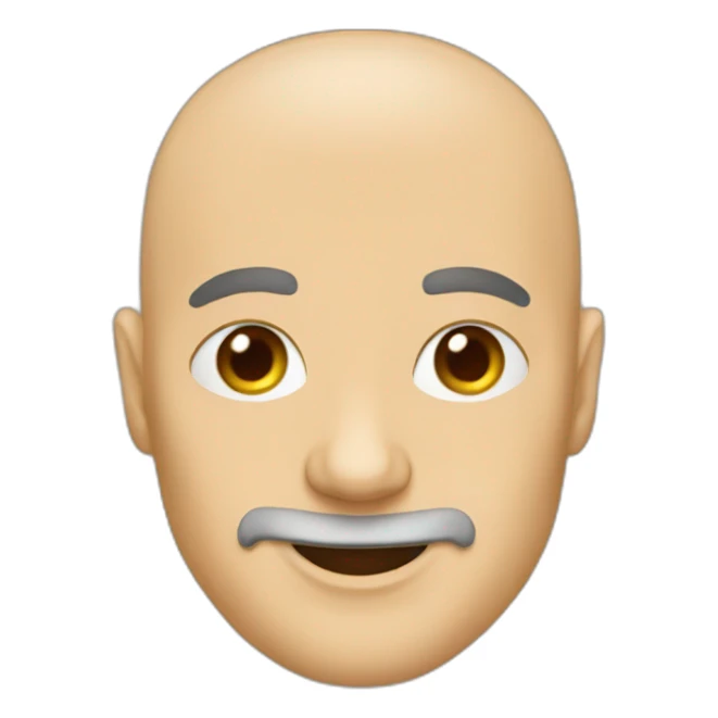 Bald man maoïste loving pancake sticker