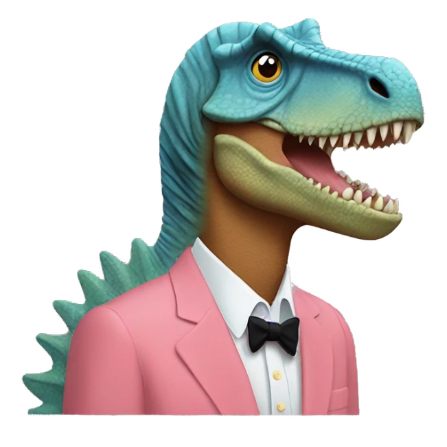 Music City Dino, Wes Anderson Style sticker