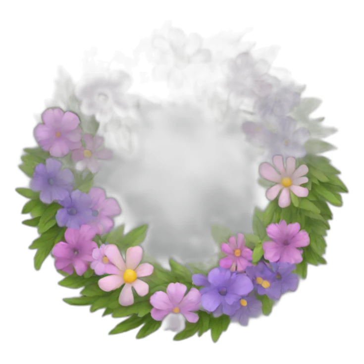 wreath of flowers sticker