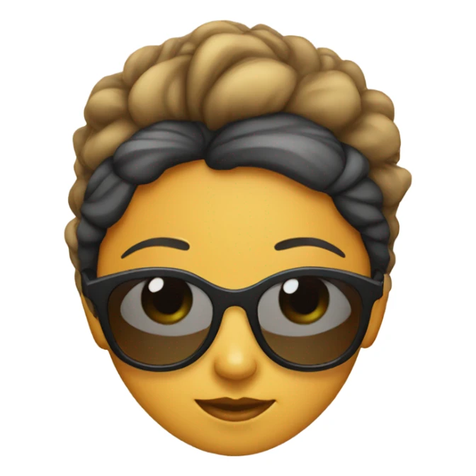 Girl with sun glasses sticker