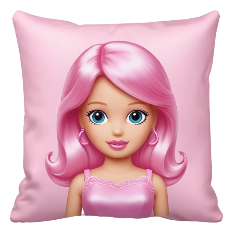 baby pink barbie pillow sticker