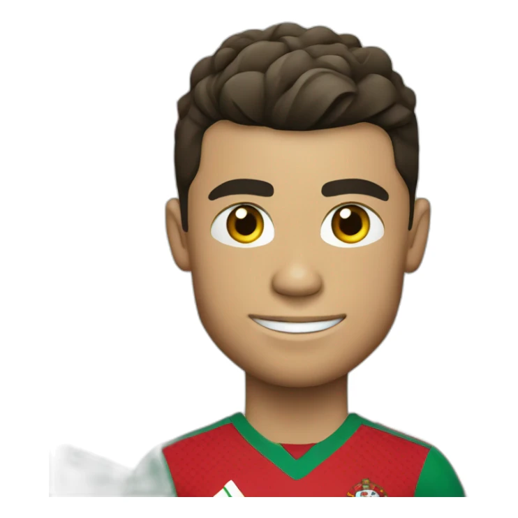 cristiano ronaldo with portugal shirt sticker
