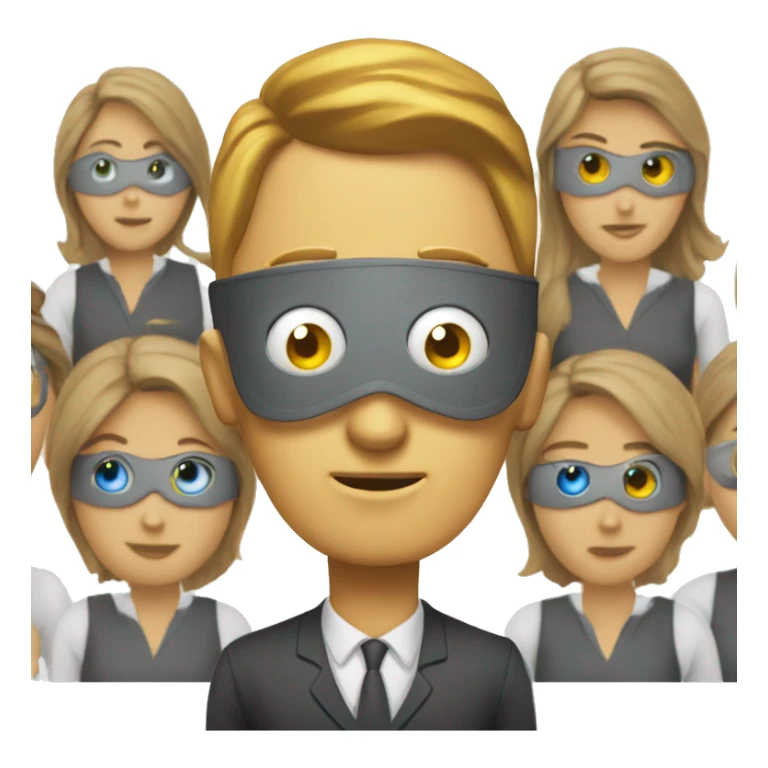 Blinded by money, they cannot even see that these employees are humans, not robots. sticker