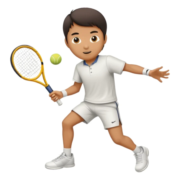 An Asian guy that plays tennis from USC sticker