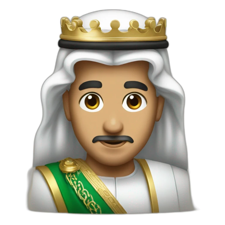 King of Saudi Arabia Salman face sticker