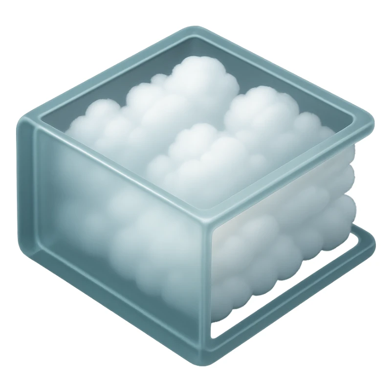 thick book with pages made of bright white fluffy clouds, matte glass style sticker