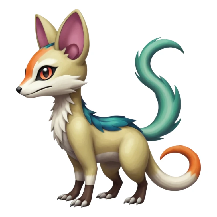 Meloetta-Vernid-Trico-Sergal-Furret-Pokémon-Fakémon-creature sticker