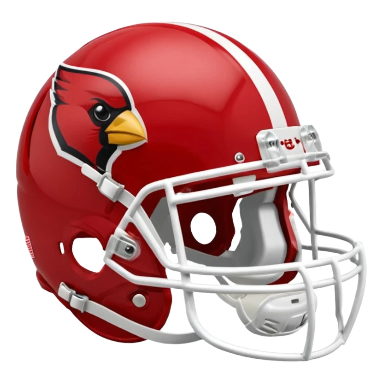 cardinal college football helmets in this color sticker