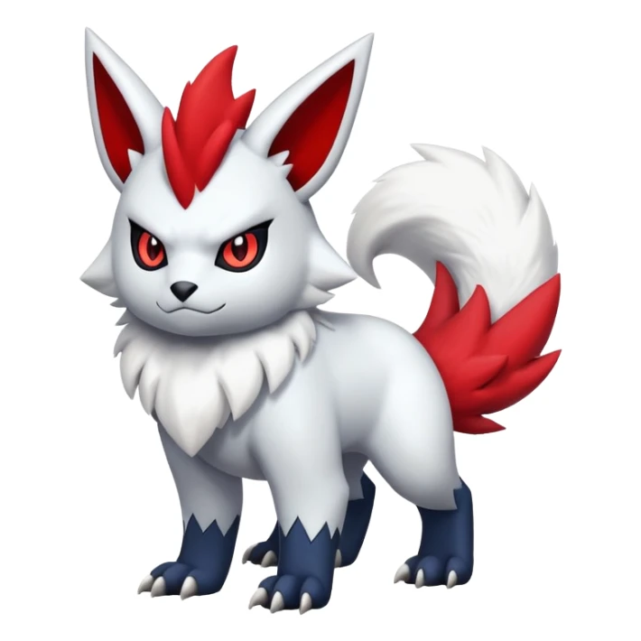 Litten-Absol-Zangoose-Fakémon-hybrid-creature (full body)  sticker