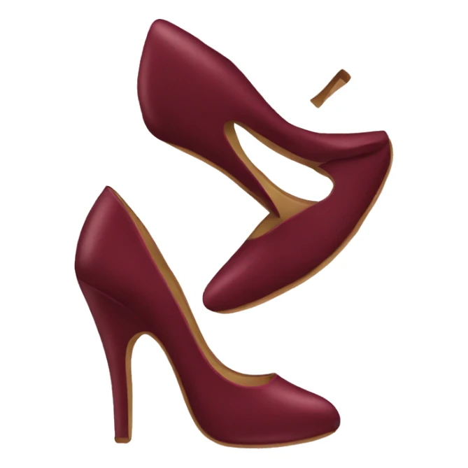 burgundy pair of high heels sticker