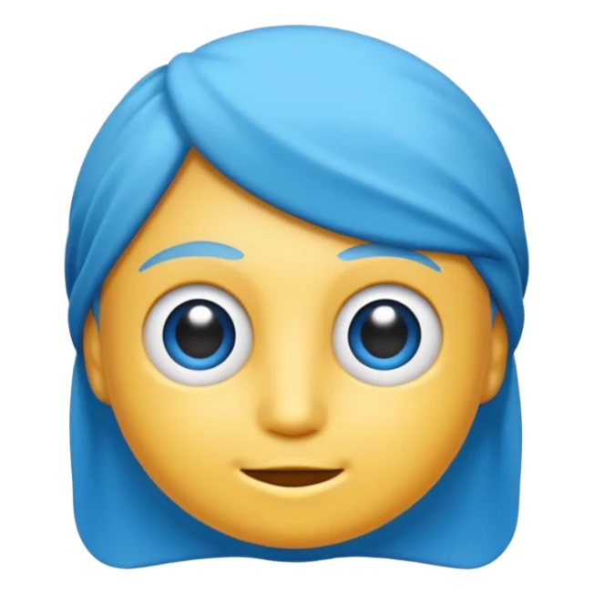 cartella azzurra senza faccia  sticker