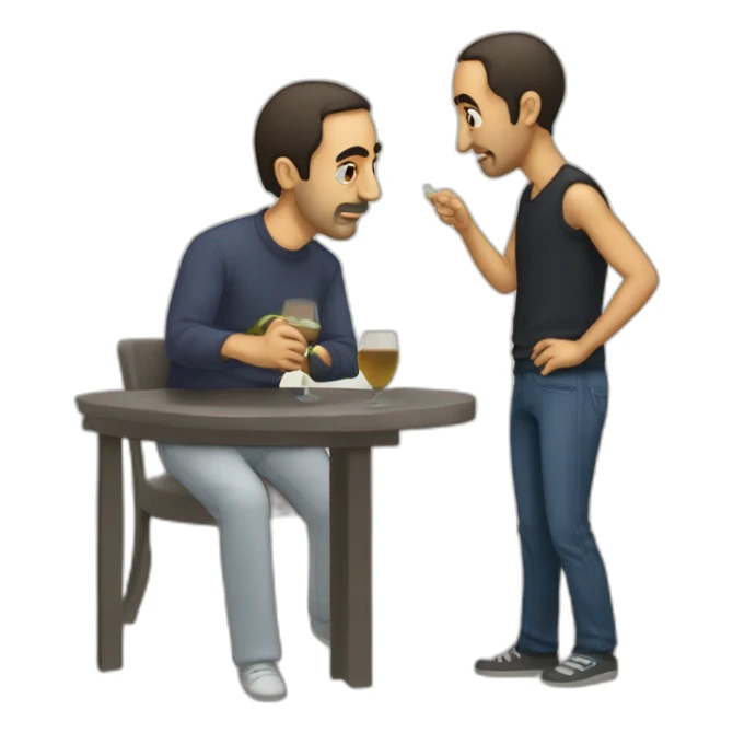 Zemmour qui boit un wiski sticker