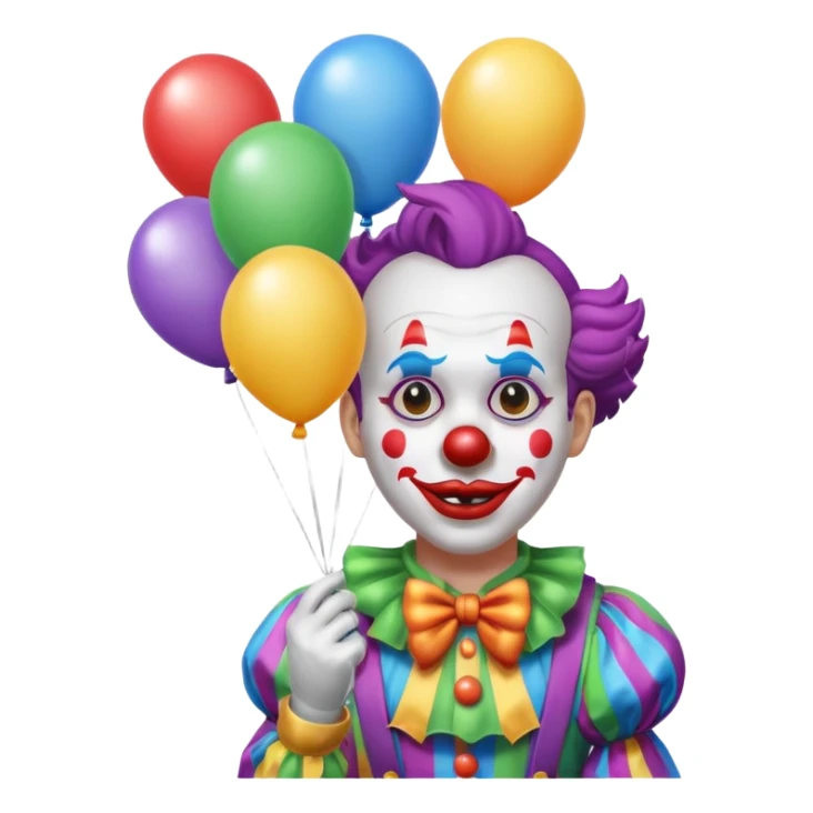 Street Balloon Seller clown  sticker