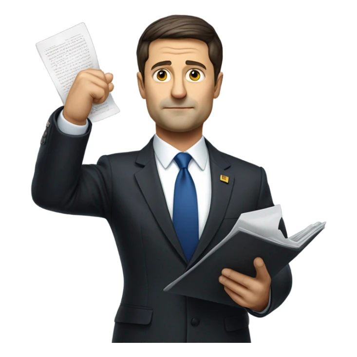 the president zelenskiy takes the oath sticker