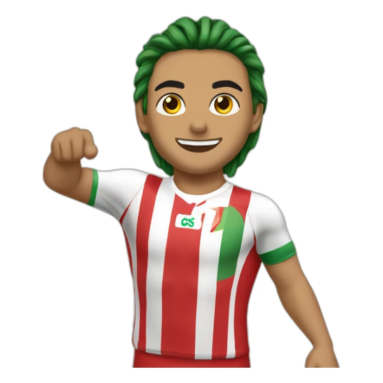 2 meilleurs amies avec un maillot de l'Algérie sticker