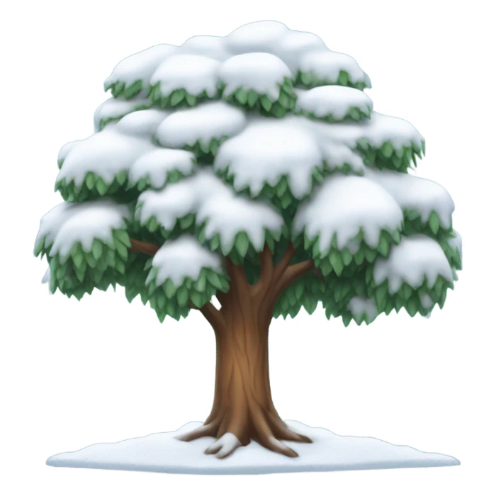 Tree full of snow sticker