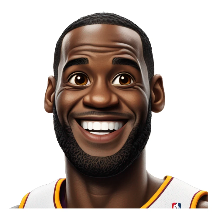 lebron james smiling sticker