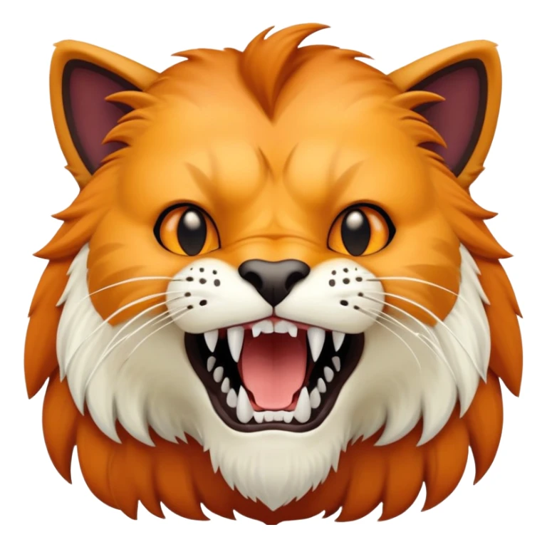 saber-toothed cat with a tiny body and 8-inch-long canine teeth that are ridiculously oversized compared to its minuscule body, extreme contrast sticker