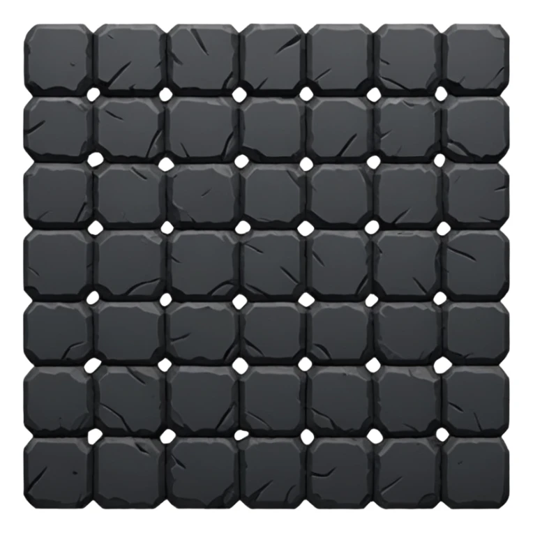 A seamless floor of black volcanic rock sticker