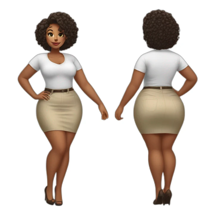 Curvy beauty in skirt прыгает с парашютом sticker