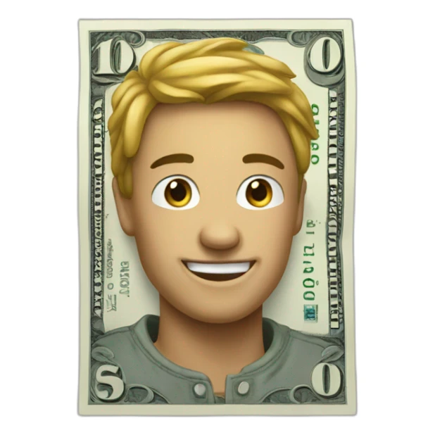 an emoji with the dollar amount of ten million sticker