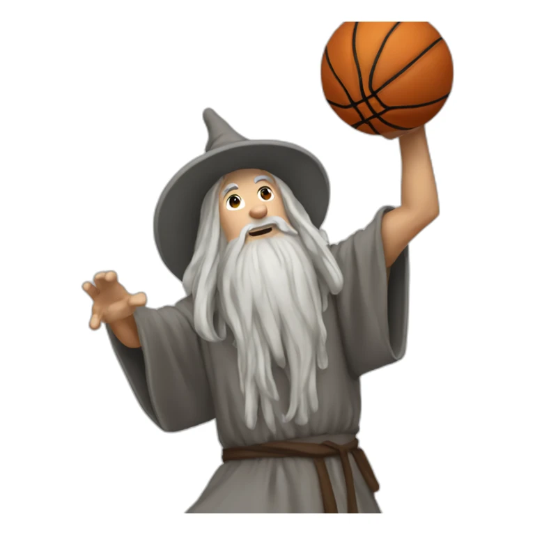 gandalf dunking a basketball sticker