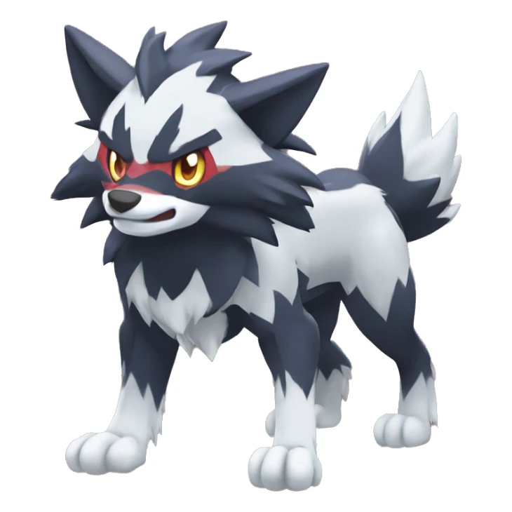  Incineroar Zoroark Lycanroc Fakemon sticker